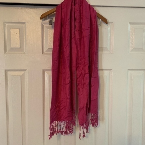 Dark Pink Oversized Scarf